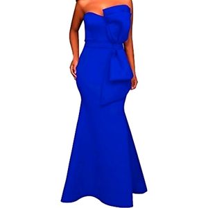 Evening Off-Shoulder Big Bow Mermaid dress